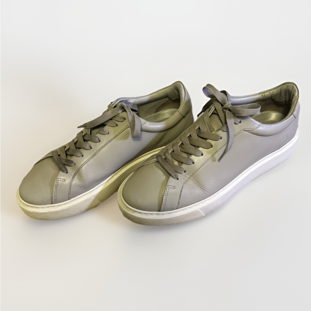 ARNE Essential Leather Trainers Mens Grey Size EU43/UK9 USA 11 Shoes Sneakers